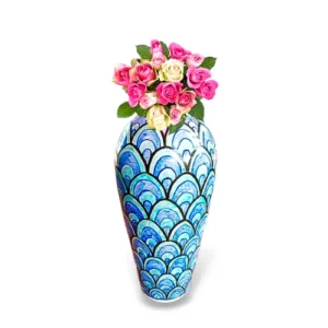 Hand-Painted Floral Vase