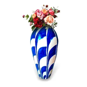 Hand-Painted Floral Vase